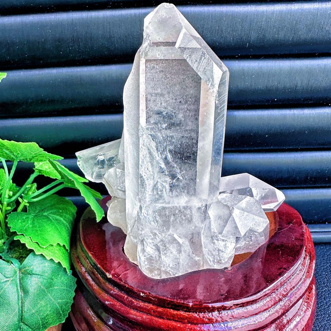 希少高透明度❗️マニカラン産レインボー☆ヒマラヤ水晶クラスター強いパワーA1410