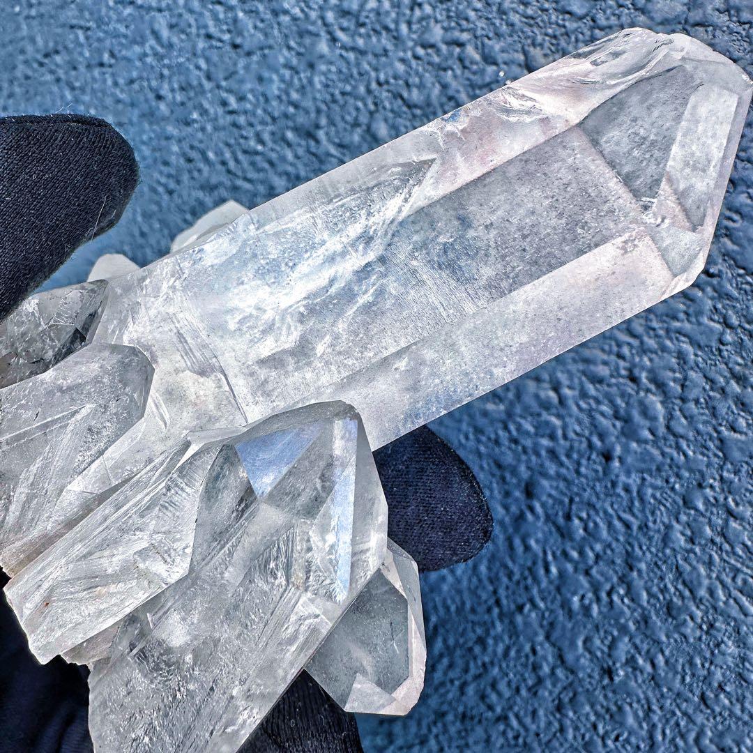 希少高透明度❗️マニカラン産レインボー☆ヒマラヤ水晶クラスター強いパワーA1410