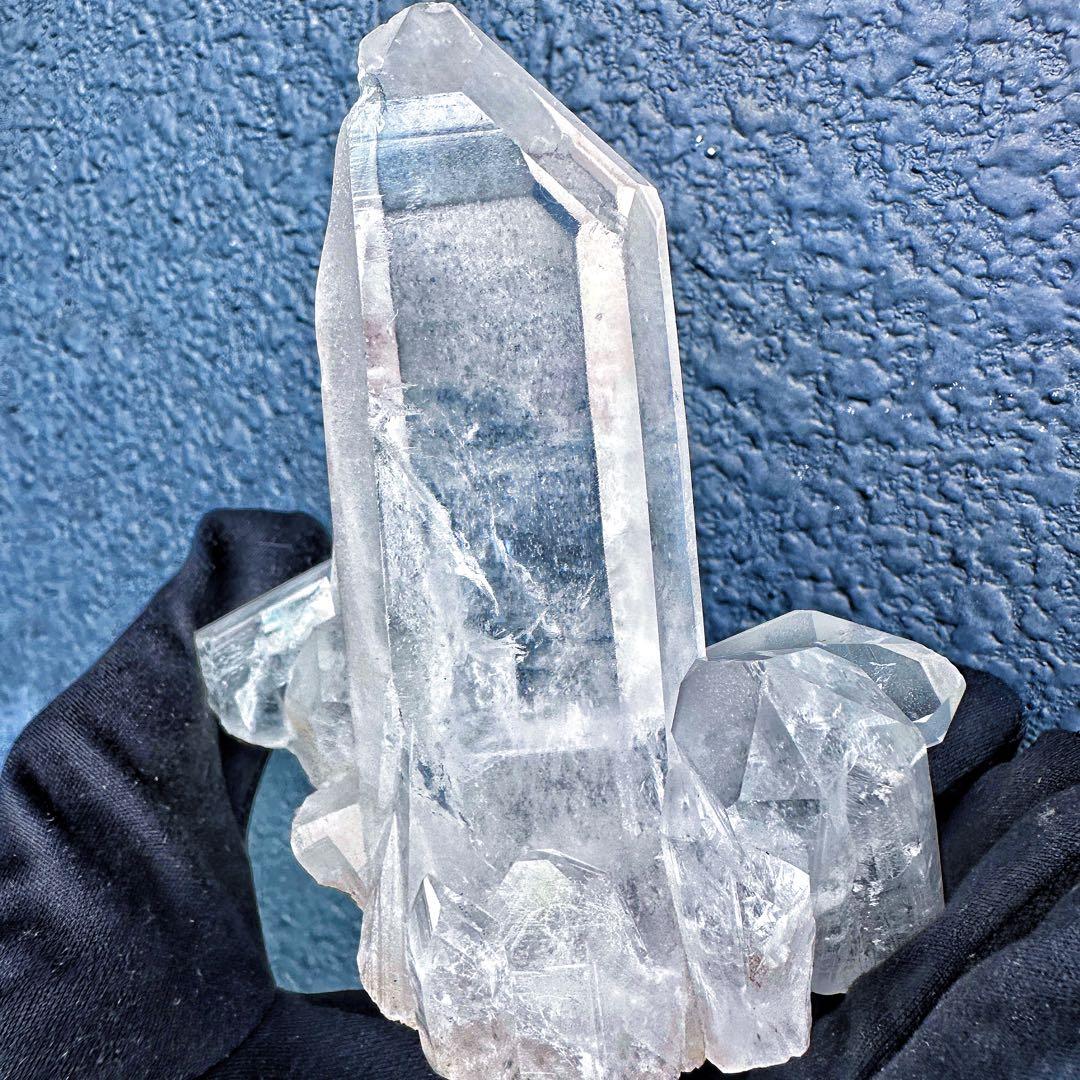 希少高透明度❗️マニカラン産レインボー☆ヒマラヤ水晶クラスター強いパワーA1410