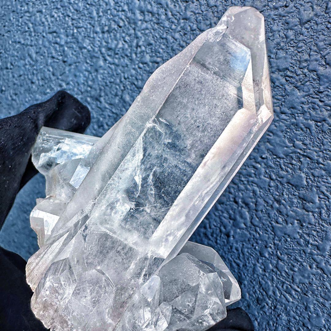 希少高透明度❗️マニカラン産レインボー☆ヒマラヤ水晶クラスター強いパワーA1410