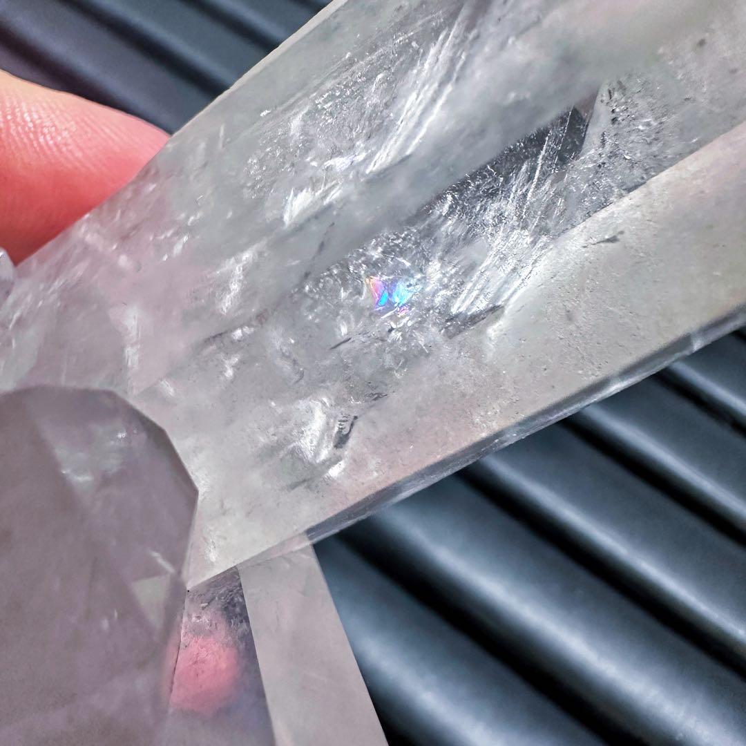 希少高透明度❗️マニカラン産レインボー☆ヒマラヤ水晶クラスター強いパワーA1410