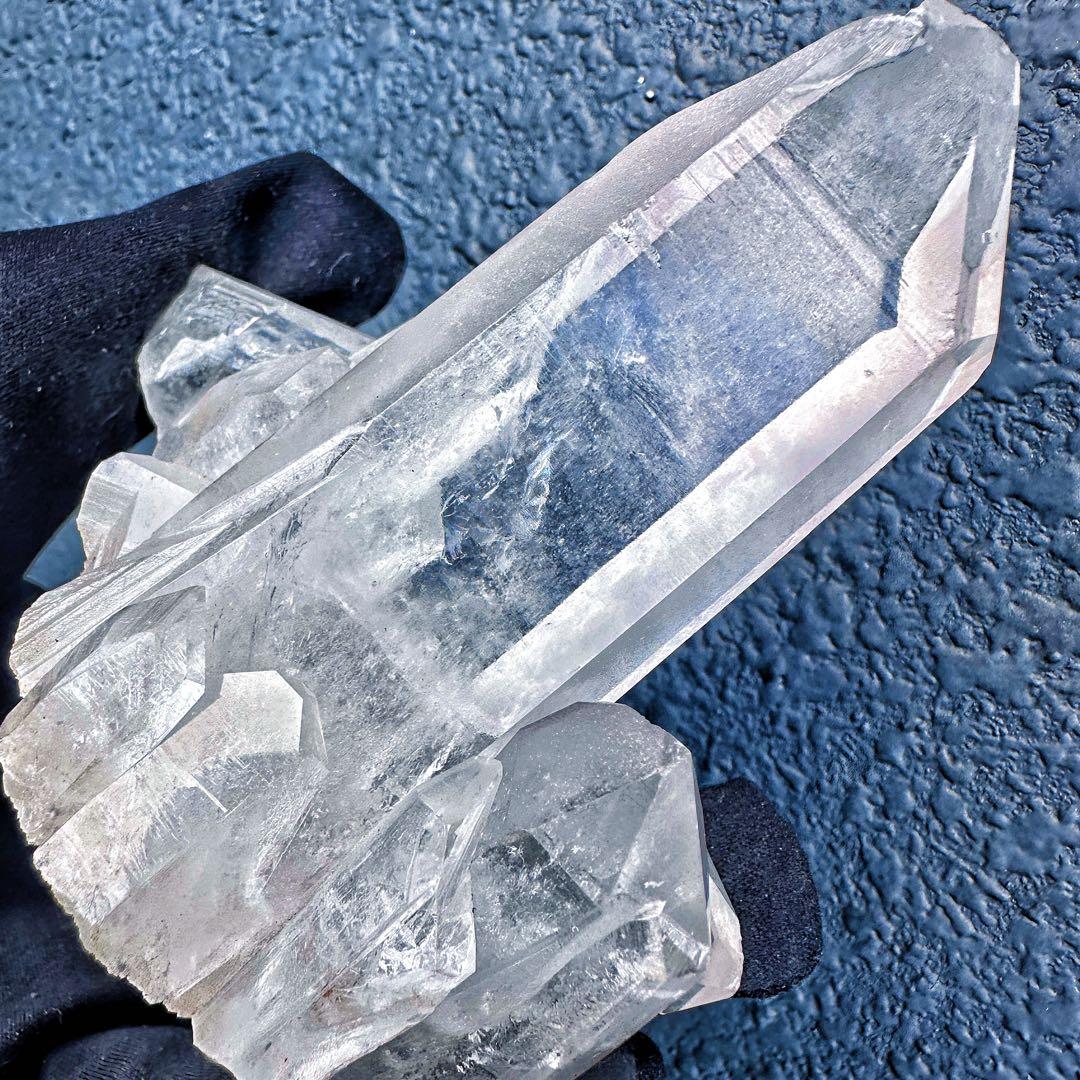 希少高透明度❗️マニカラン産レインボー☆ヒマラヤ水晶クラスター強いパワーA1410