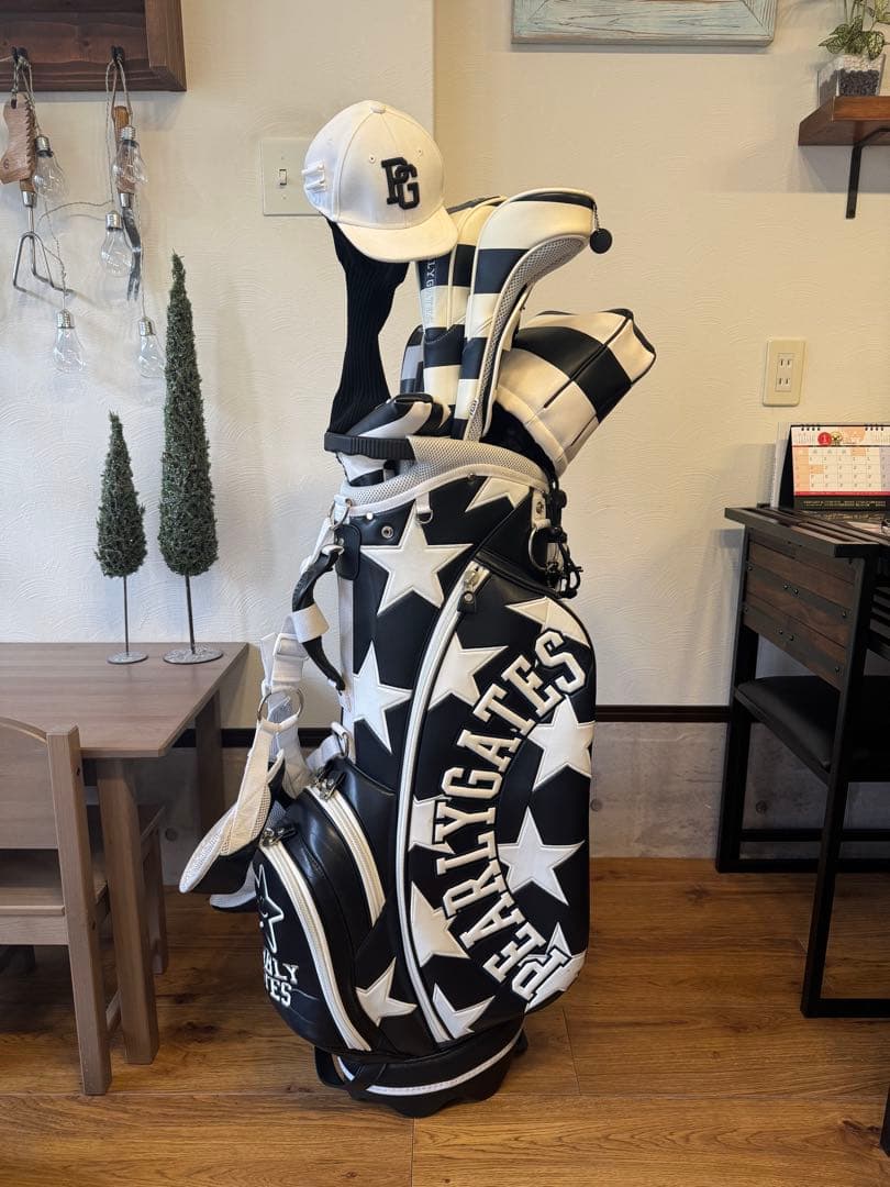 PEARLY GATES キャディバッグ ヘッドカバーフルセット