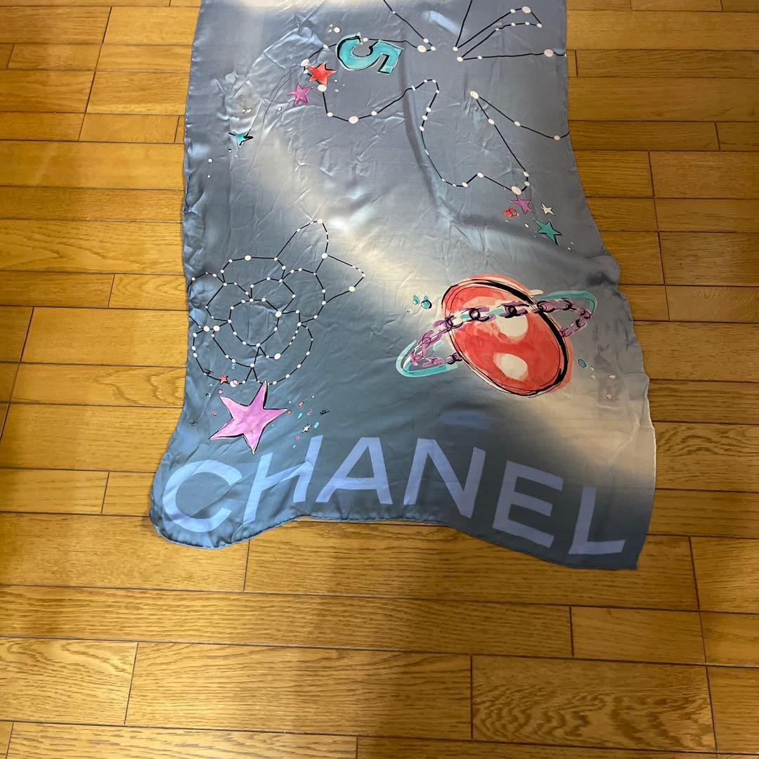 CHANEL 星座と惑星デザイン スカーフ