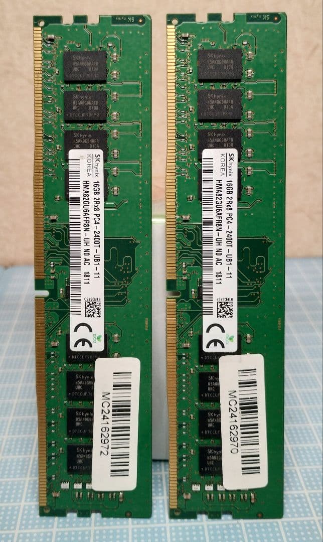 SKhynix DDR4 2400 32GB(16GB×2枚)