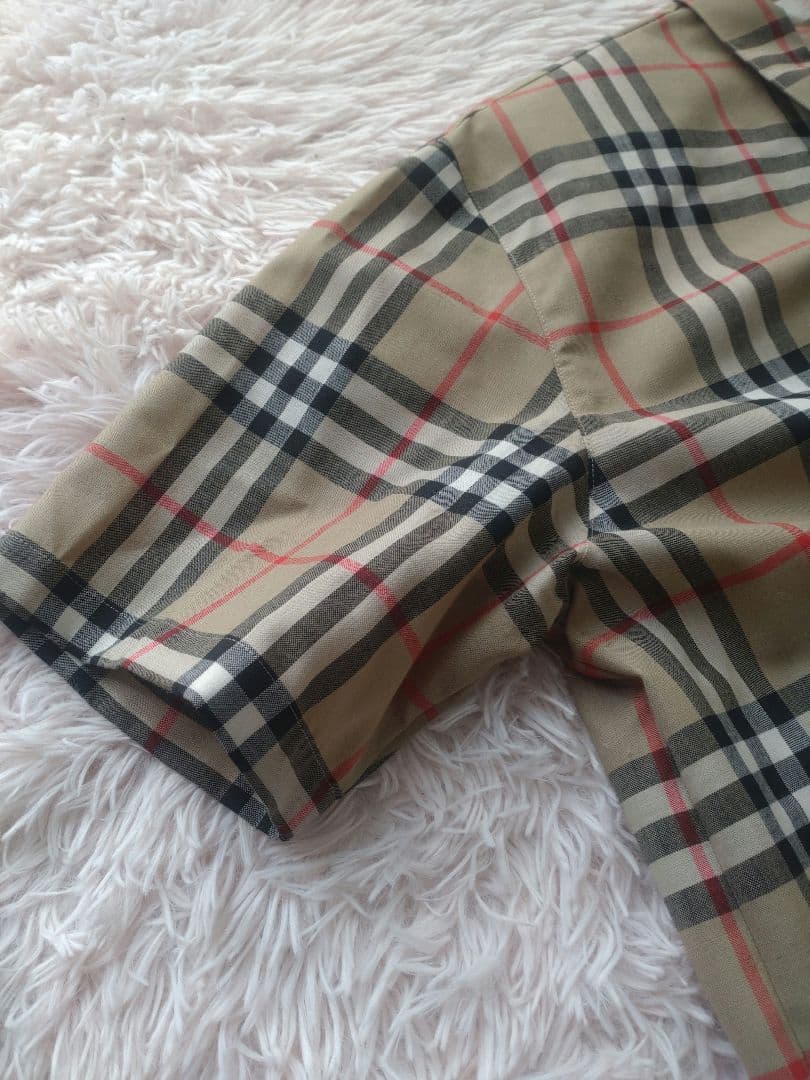 ✨美品【Burberrys】ノヴァチェック/半袖シャツ/15BR/大きめ/2XL