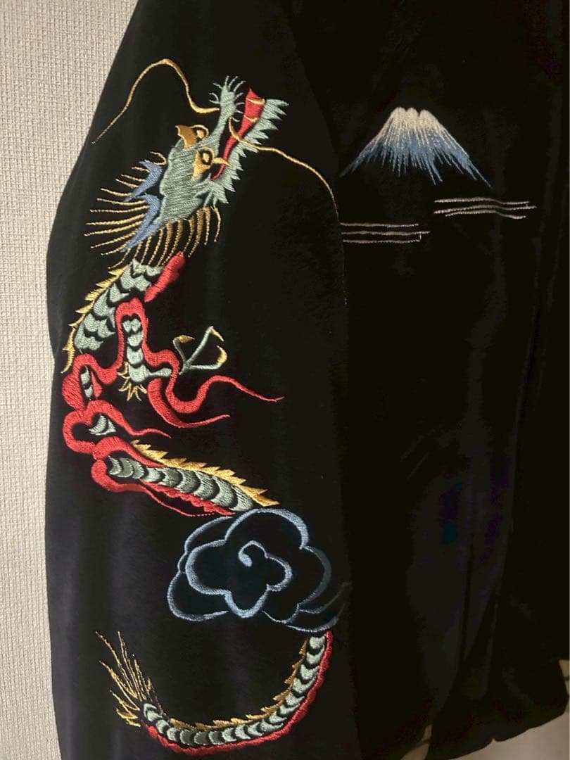 テーラー東洋スカジャン　リバーシブル　別珍×サテンキルト　L TT11147