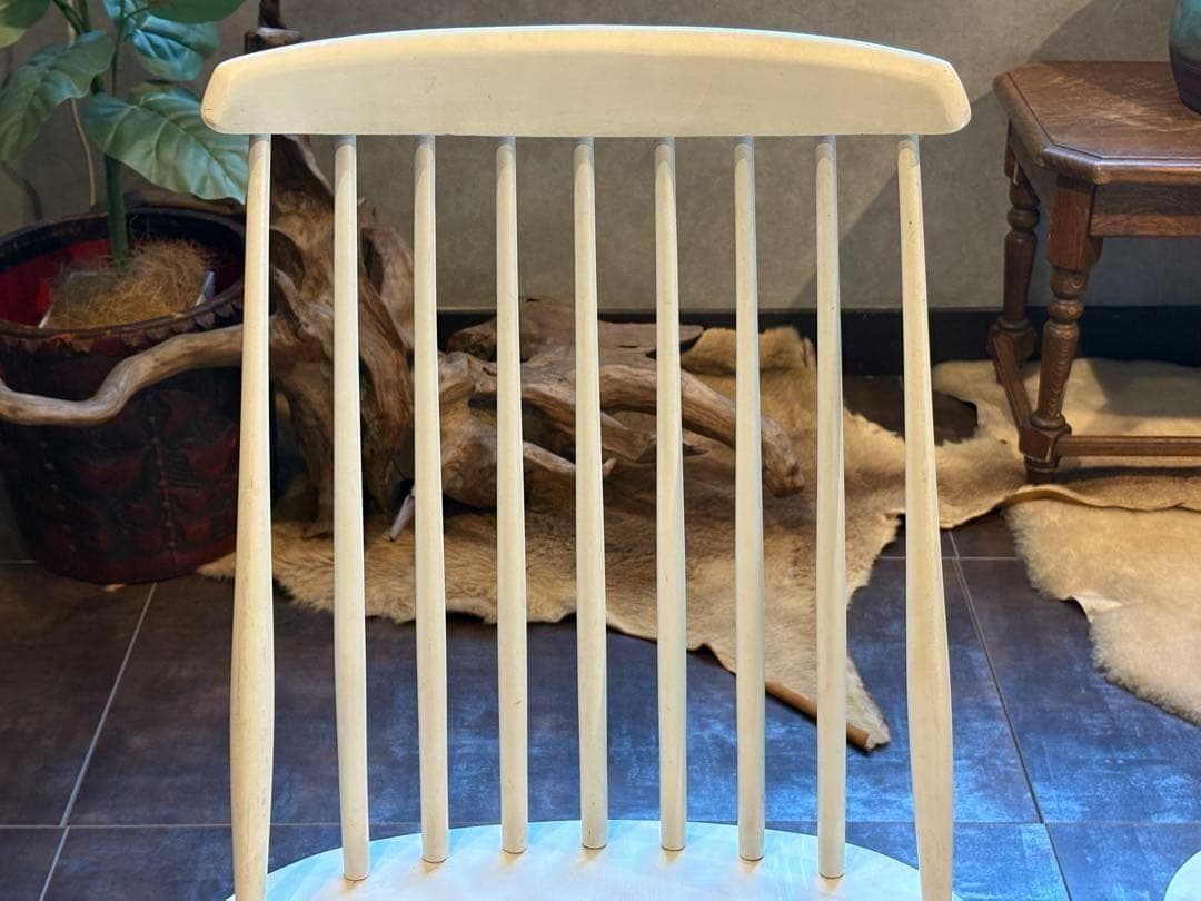 ②太平 ウィンザーチェア　ホワイト　ゴールドスミスチェア　2脚セット　IZ