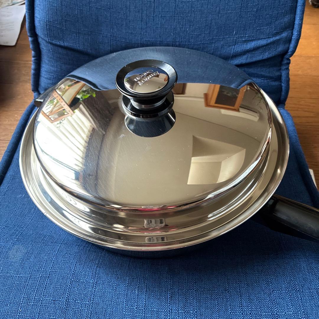 未使用品！アムウェイ　クィーン　大フライパン　蓋付