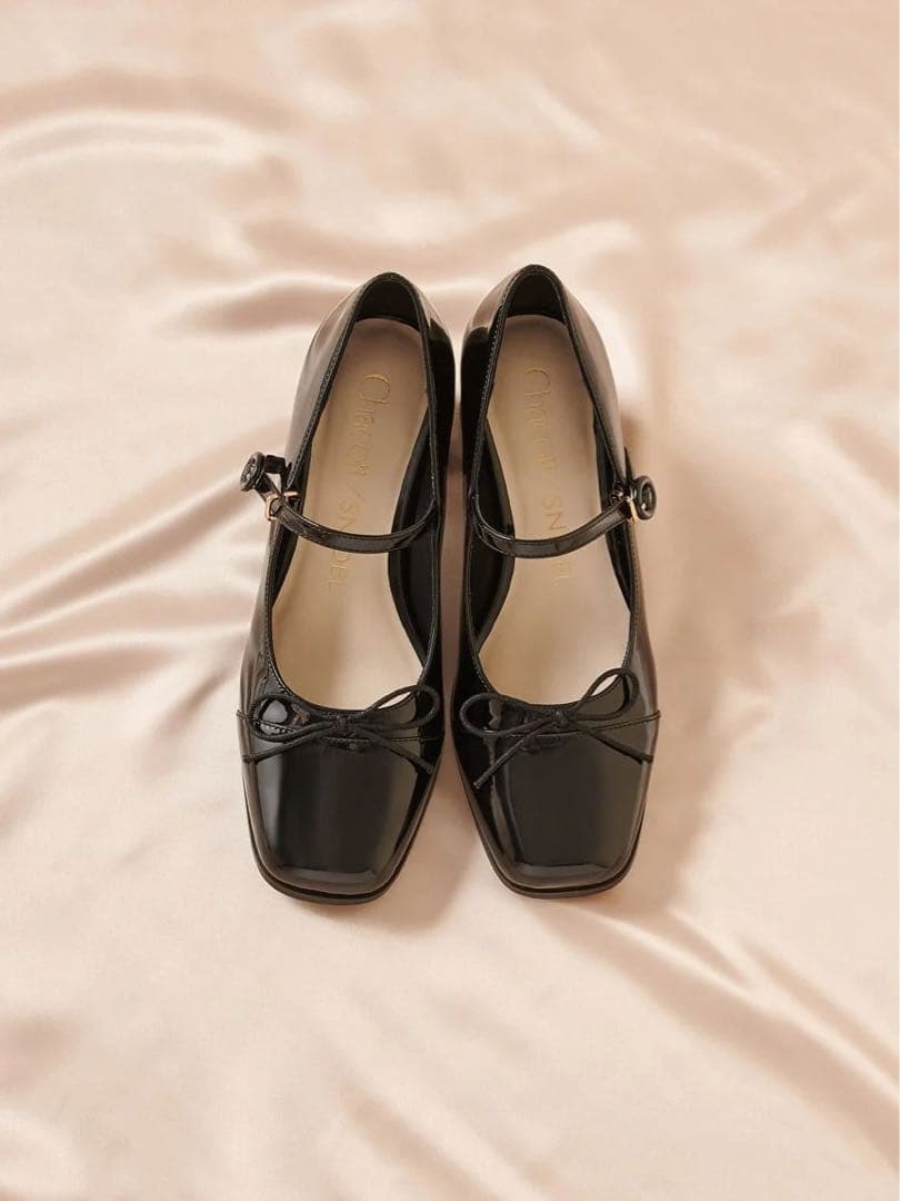 新品SNIDEL☓Chacottコラボ　メリージェーンパンプス　BLK サイズM