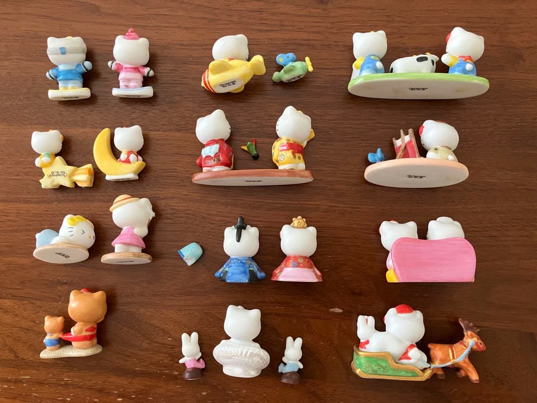 ハローキティ 陶器 置物 セット サンリオ 希少 千趣会 まとめ売り フィギュア