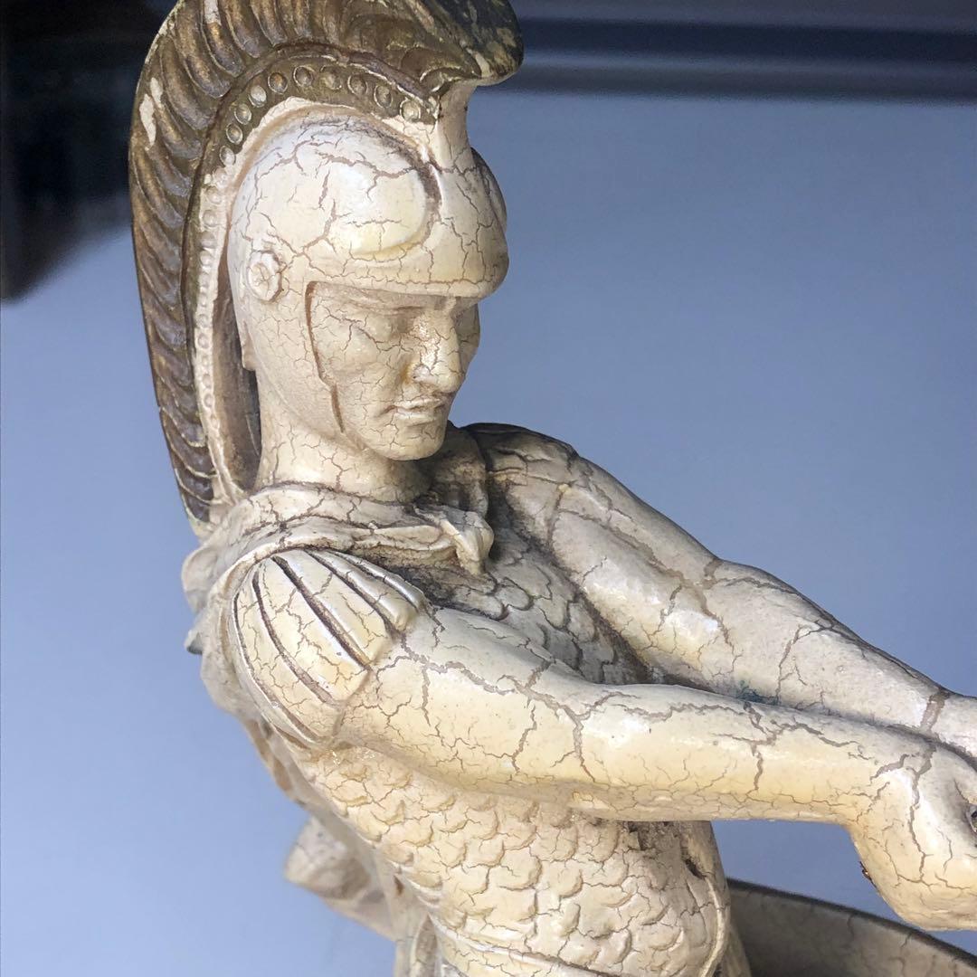 アンティーク 　ローマ戦車　チャリオット　置物