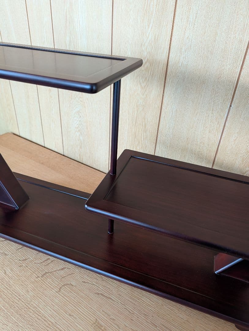 木製飾り棚　盆栽飾り