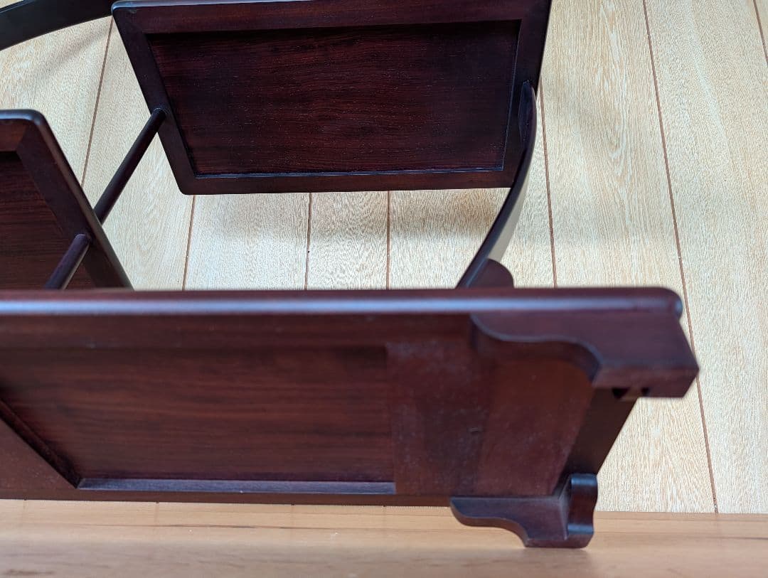 木製飾り棚　盆栽飾り