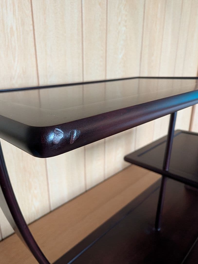 木製飾り棚　盆栽飾り