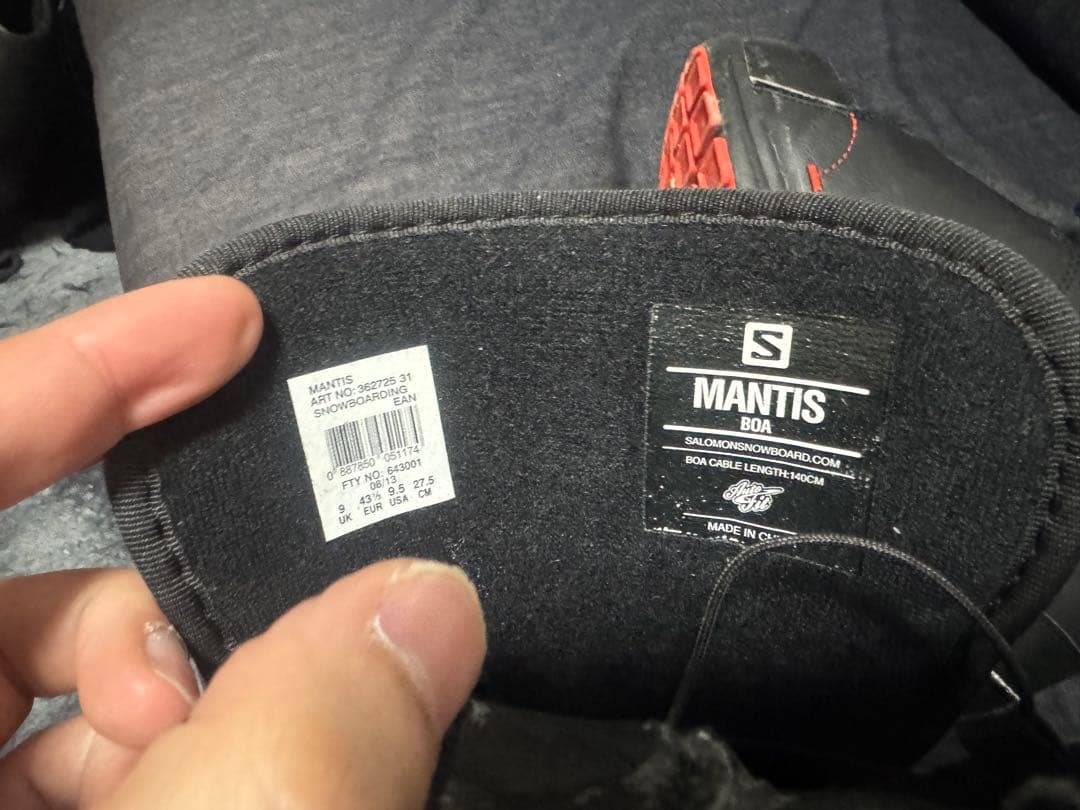 Salomon スノーボードブーツ BOAシステム ブラック/ブルー