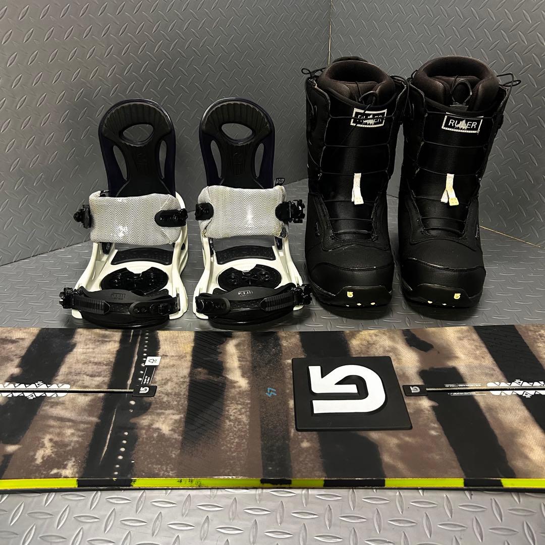 【バートンセット】Burton BLUNT 157cm スノーボード3点セット