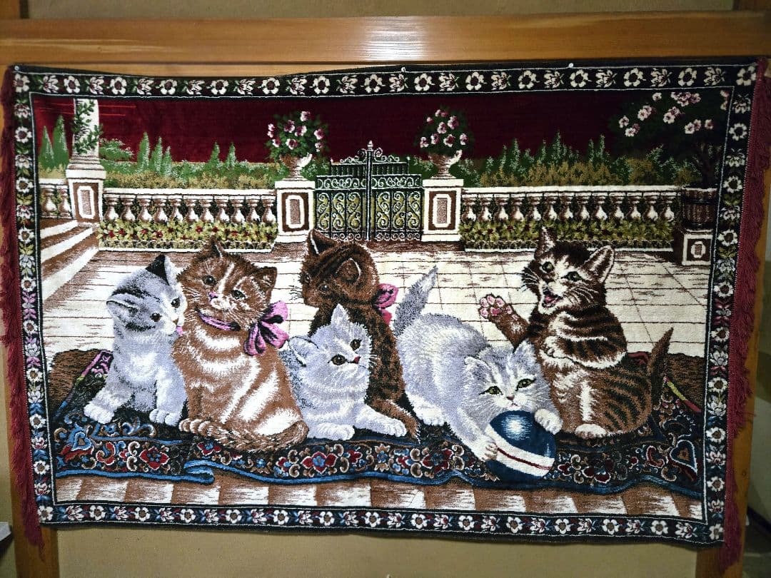 猫柄 タペストリー ラグマット 絨毯☺︎