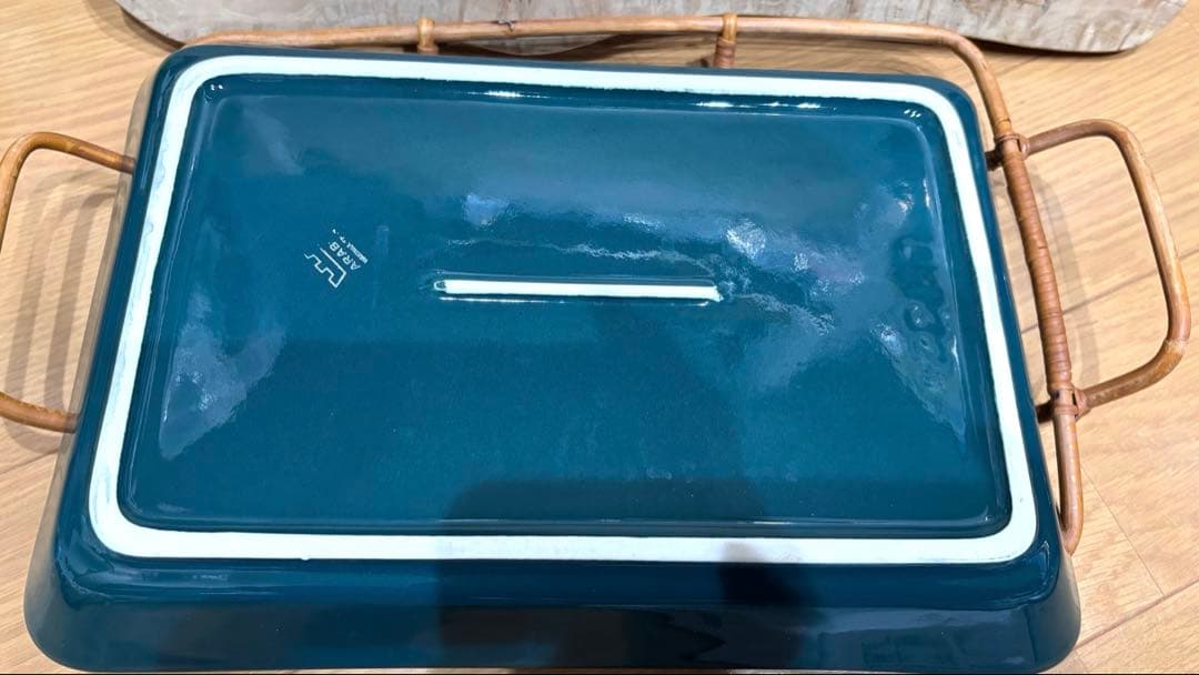 ARABIA グリーン　【超希少】果物置き等大皿　ヴィンテージ