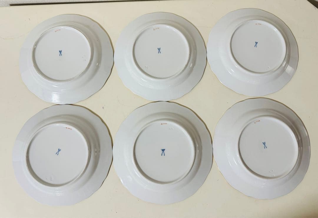 マイセン スキャタードフラワー 散らし小花 プレート 深皿 8枚