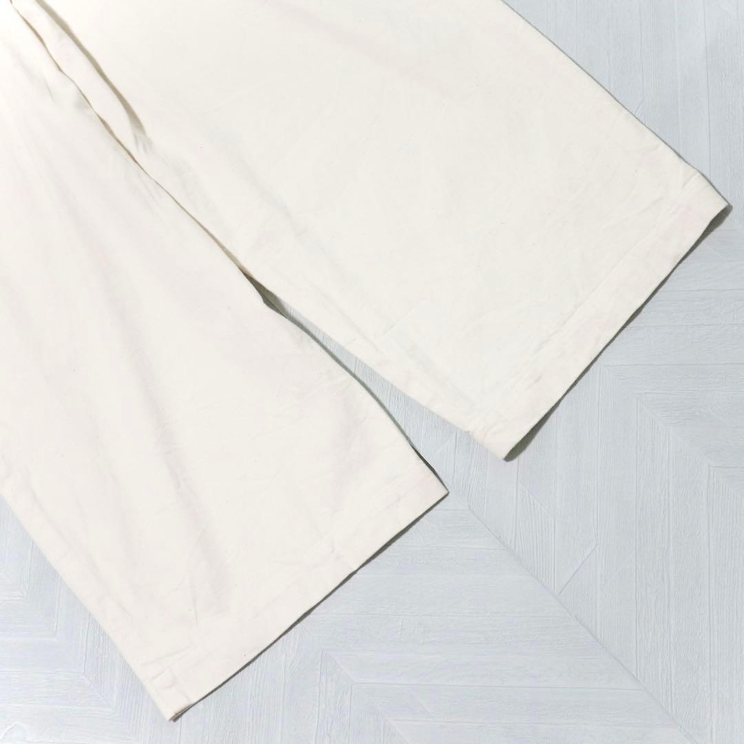 美品★かぐれ デニムサロペット オーバーオール コットン100 アイボリー F