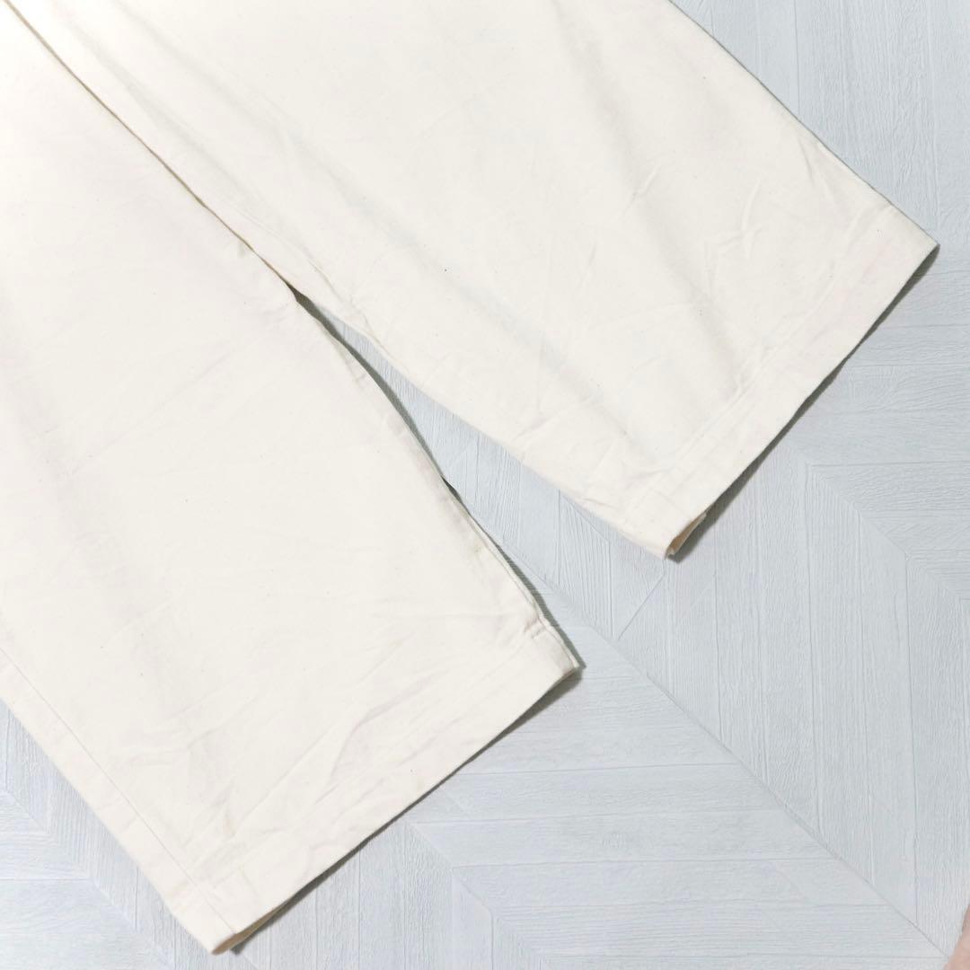 美品★かぐれ デニムサロペット オーバーオール コットン100 アイボリー F