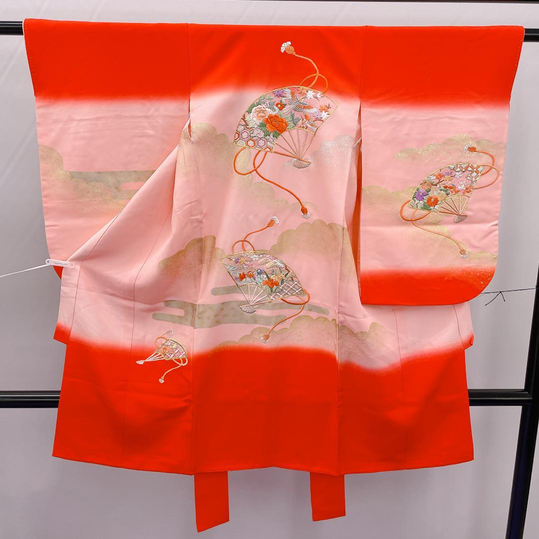 Y★3977★ 子供着物 襦袢付き 一つ身 女の子 七五三 3才