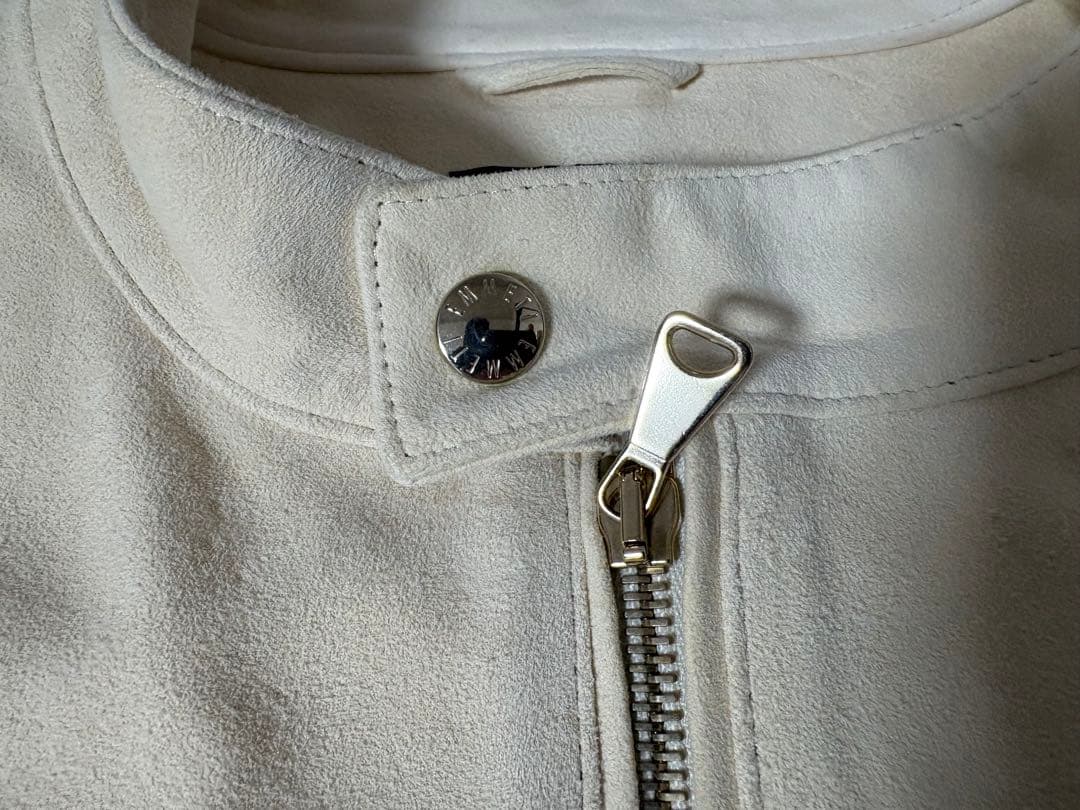 【やまさん専用】エンメティアンドレア白×ゴールド　スエード　B.R.SHOP別注