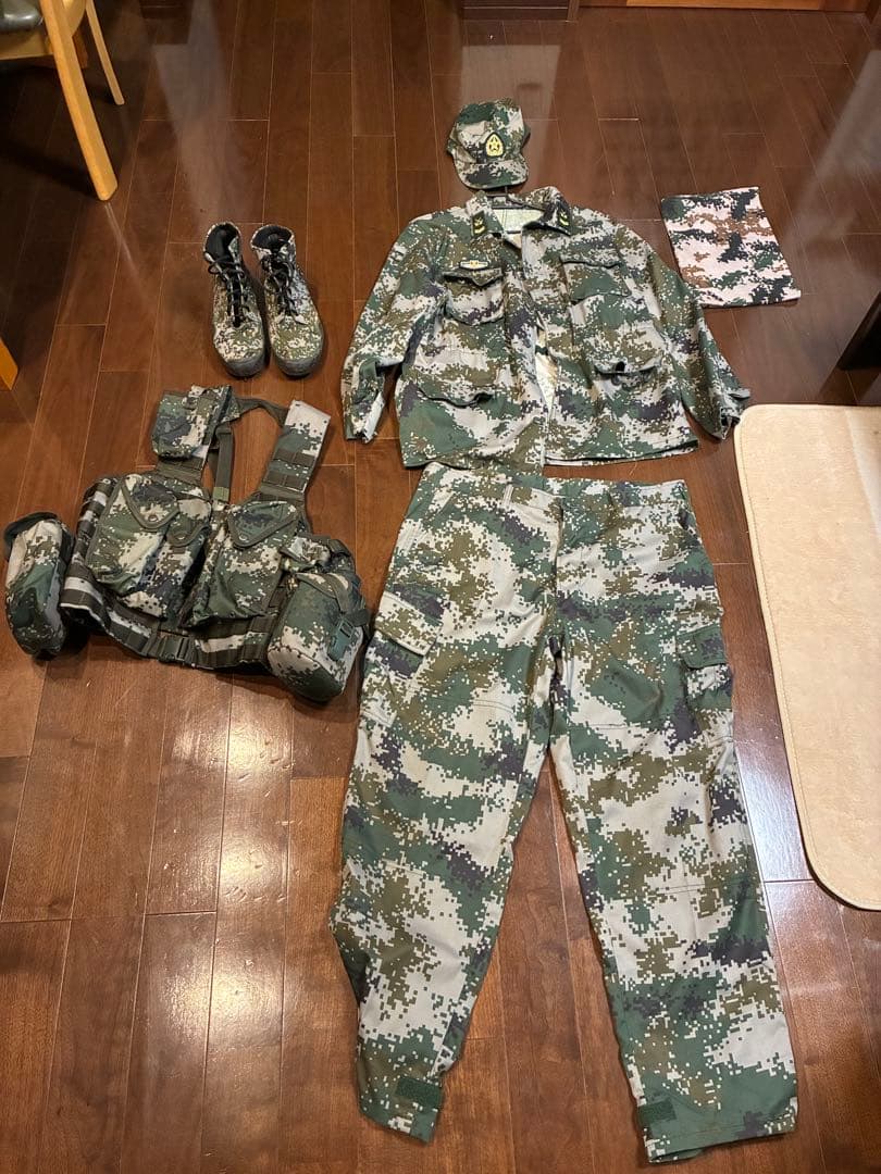 中国人民解放軍　07式　林地迷彩　フルセット