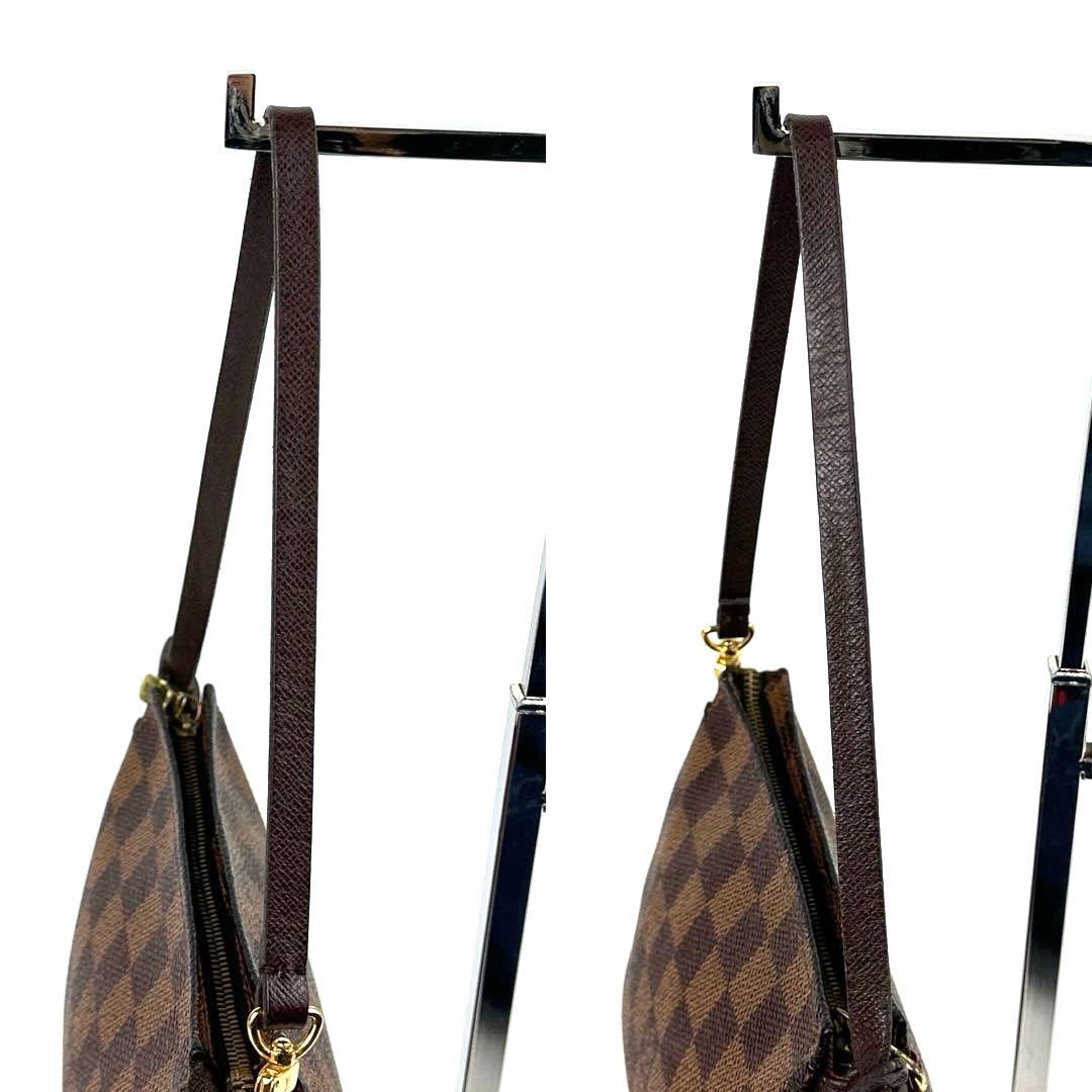 【美品】ルイヴィトン　ダミエ　トゥルースメイクアップ　ポーチ　N51982　革