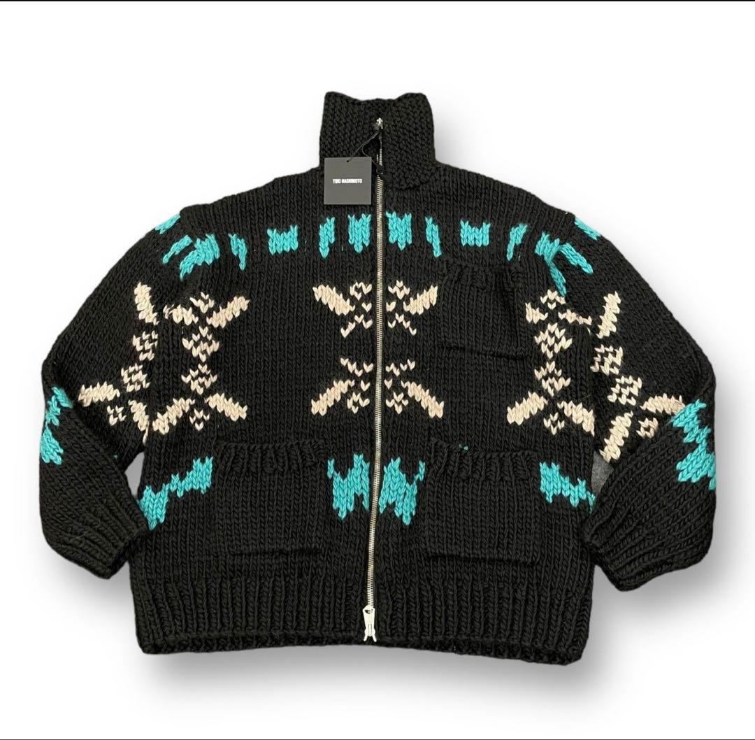 定価110000円 ユウキハシモト　22AWカウチン セーター ニット 48