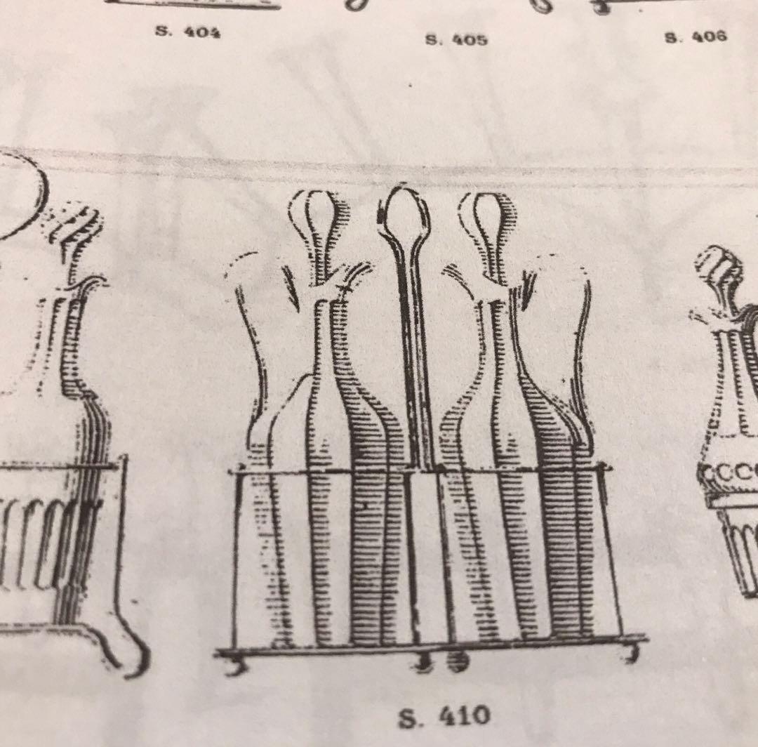 美しい輝きオールドバカラBaccaratクルーエット調味料入れ&クリストフル稀少