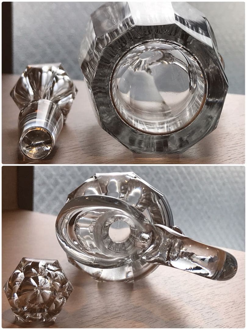 美しい輝きオールドバカラBaccaratクルーエット調味料入れ&クリストフル稀少