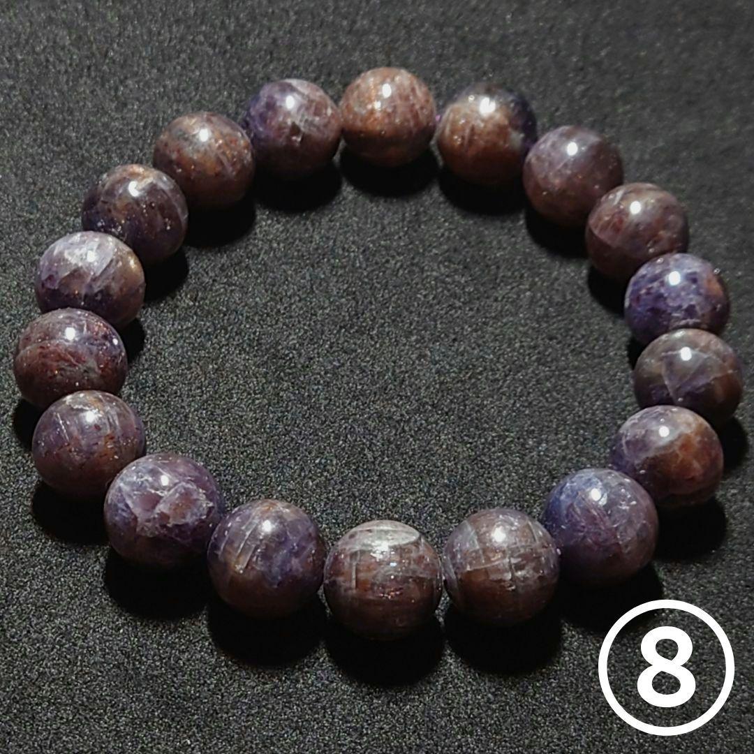 ★アイオライトサンストーン 12ミリ珠 ブレスレット⑧(SA)