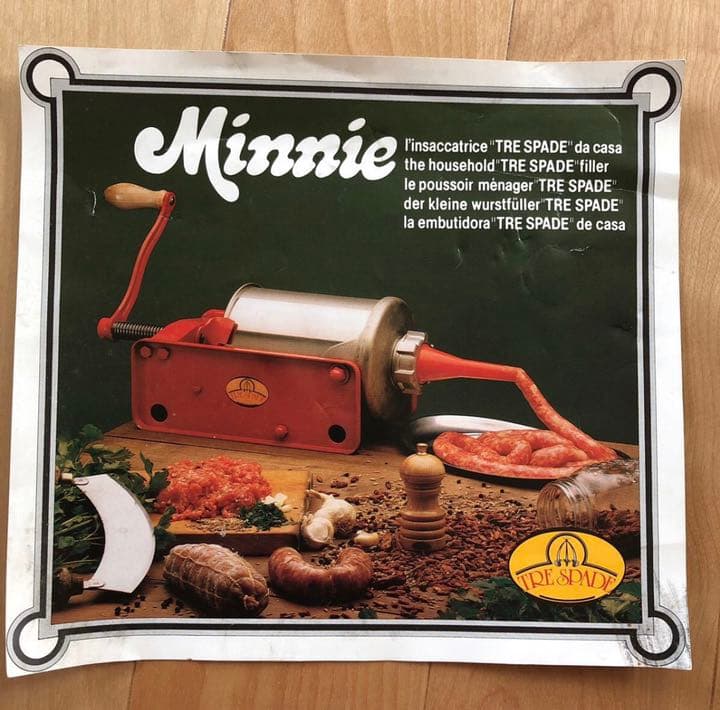 TRE SPADE 腸詰め器手動 ソーセージ充填器 家庭用 業務用