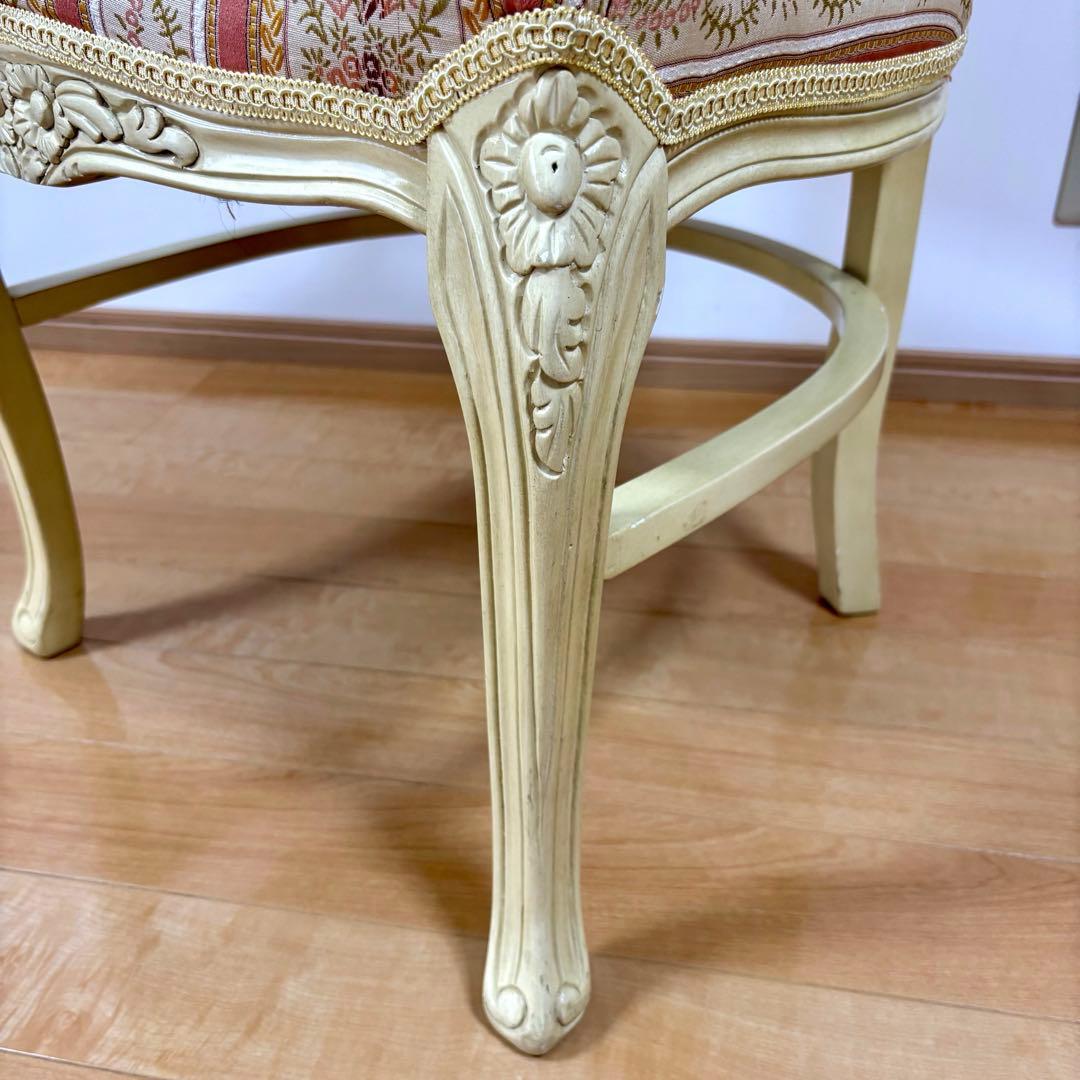 ロココ調 猫脚 ダイニングチェア アンティーク