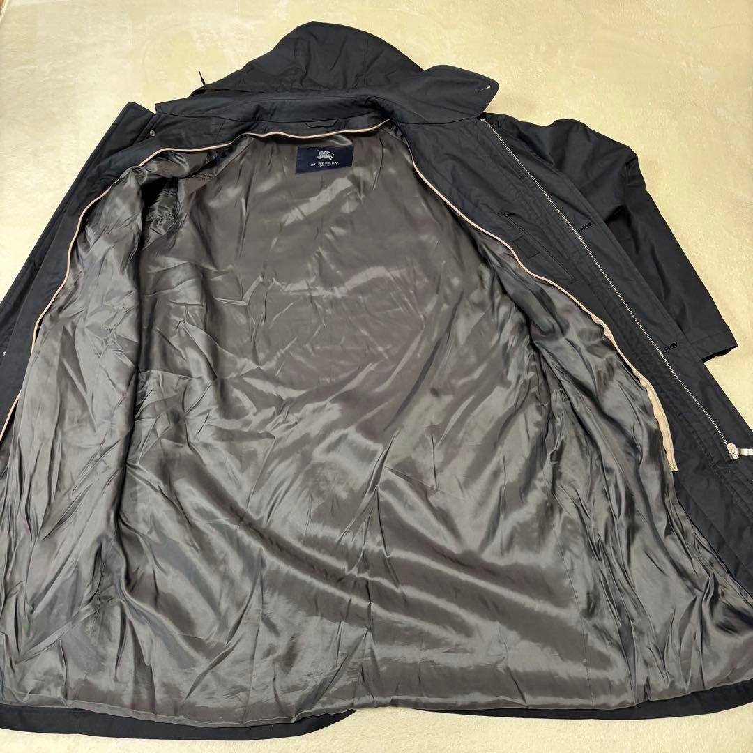 バーバリー ロンドン ステンカラーコート ノバチェック ダウンライナー LL