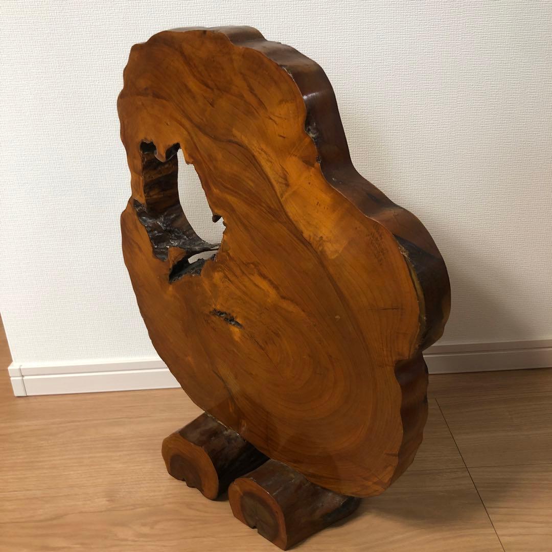 衝立　自然木一枚板の衝立　置物　骨董品