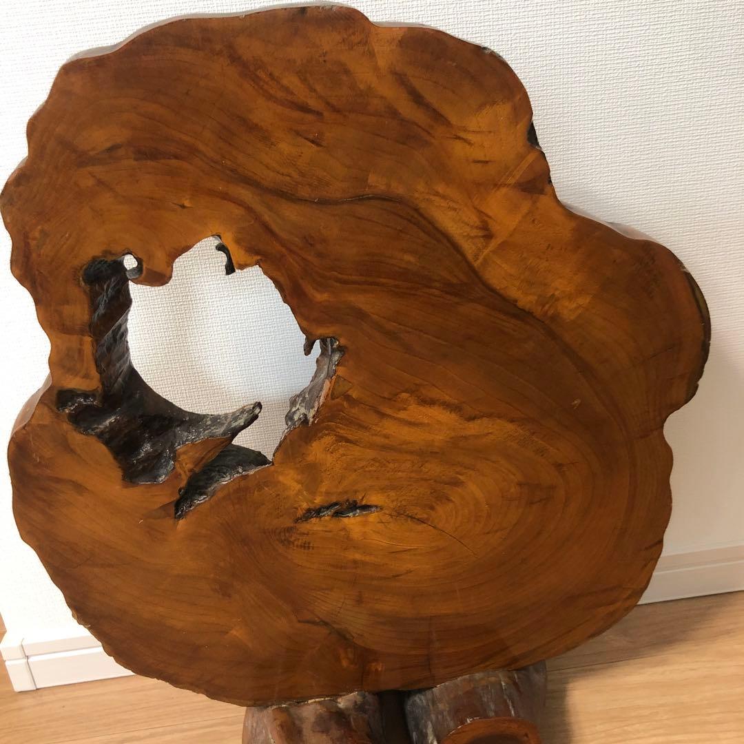 衝立　自然木一枚板の衝立　置物　骨董品