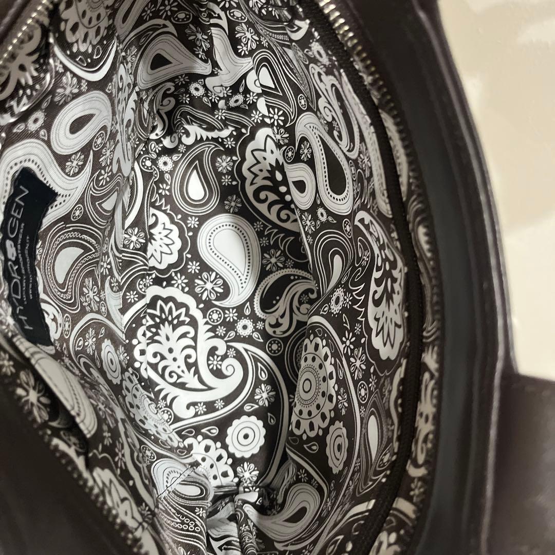 HYDROGEN ハイドロゲン レザー スカル トートバッグ ダークブラウン