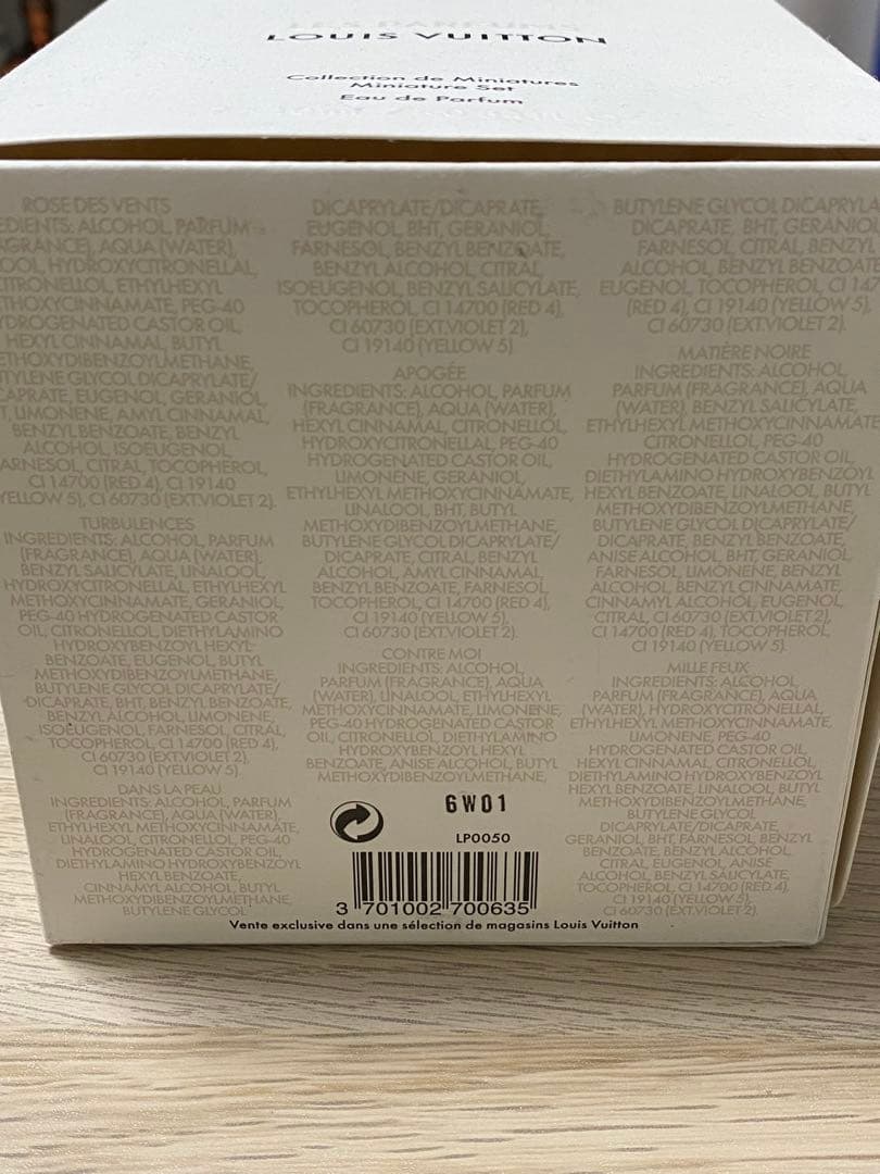 les parfums louis vuitton 香水10ml×7本セット