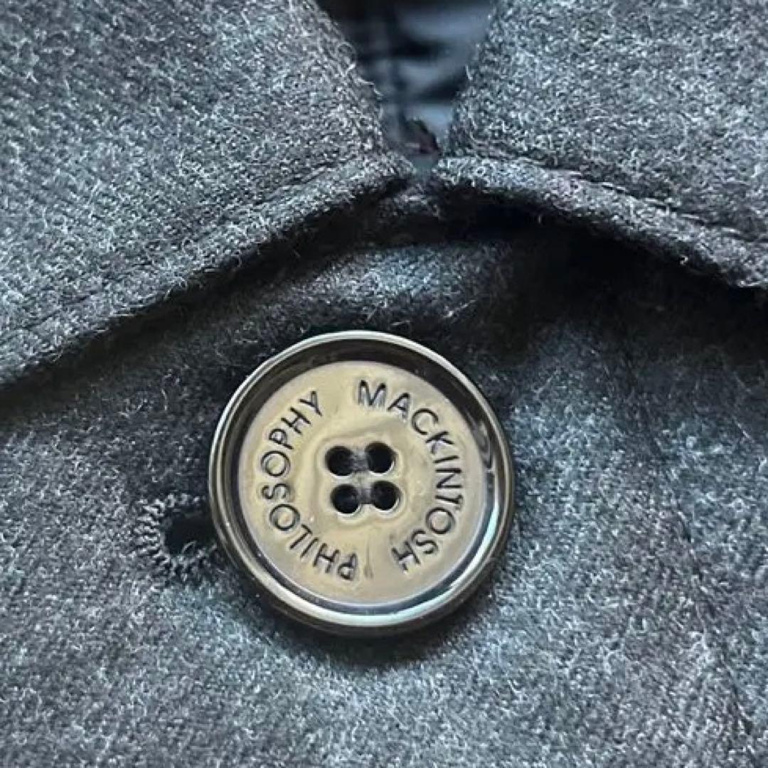 極美品　マッキントッシュ　リバーシブル　ステンカラーコート　サーモア　40サイズ