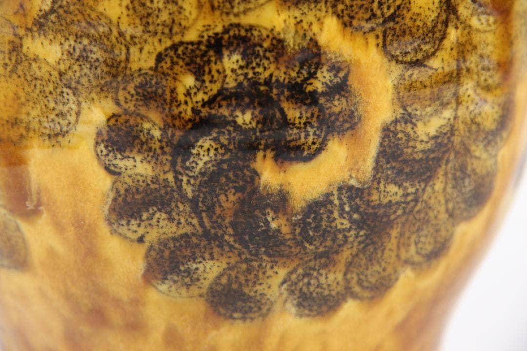 九谷焼 浅蔵五十吉 作 釉彩 梅紋 花器 花瓶 置物 FF01-13