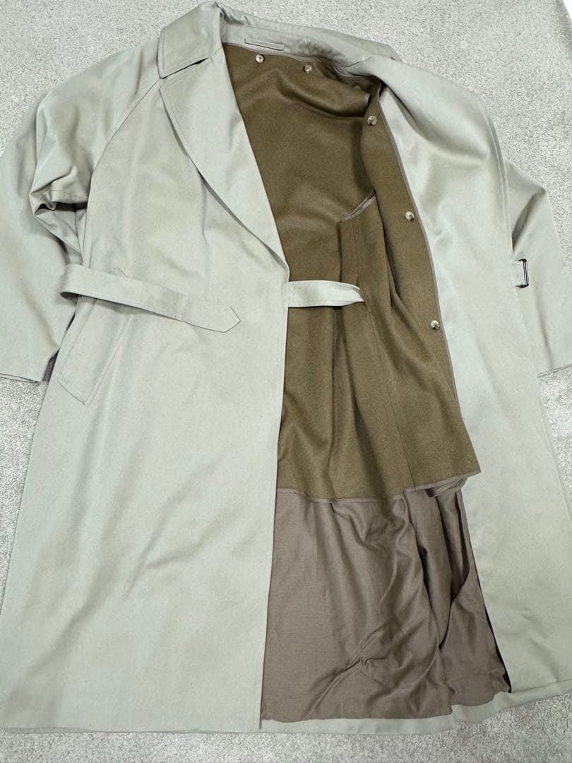 COMOLI コモリ コットンギャバ タイロッケンコート ベージュ　コート