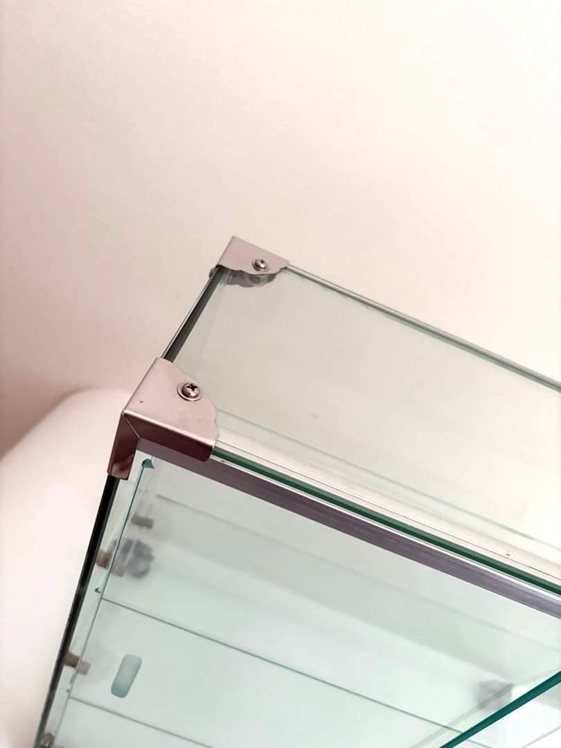 3段 ガラスケース　アンティーク　レトロ