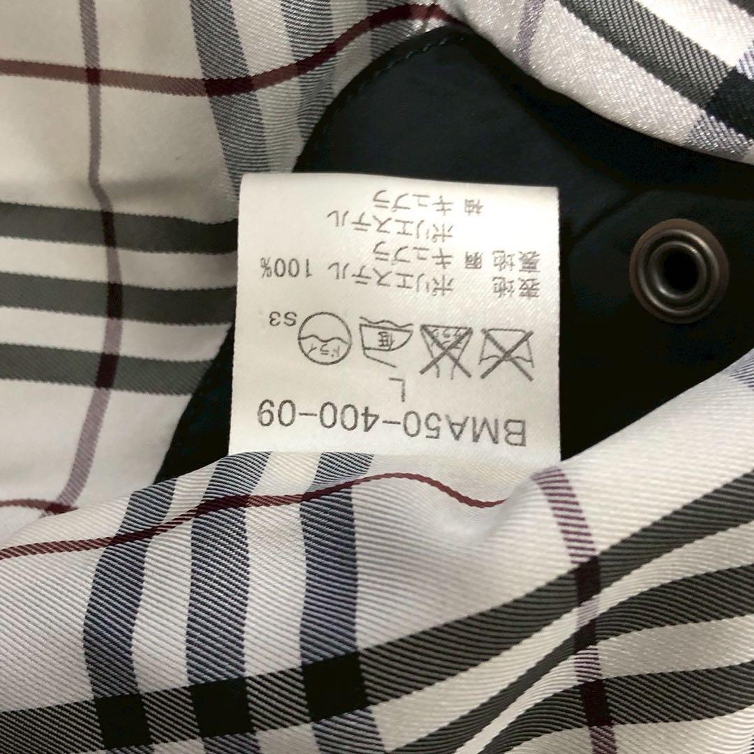 良品◎ノバチェック◎Burberry Black Label ステンカラーコート