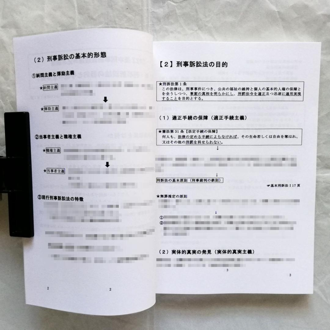 【専用】「『基本刑事訴訟法』読み込み講座」テキスト全２冊のうち上巻１冊のみ／新品