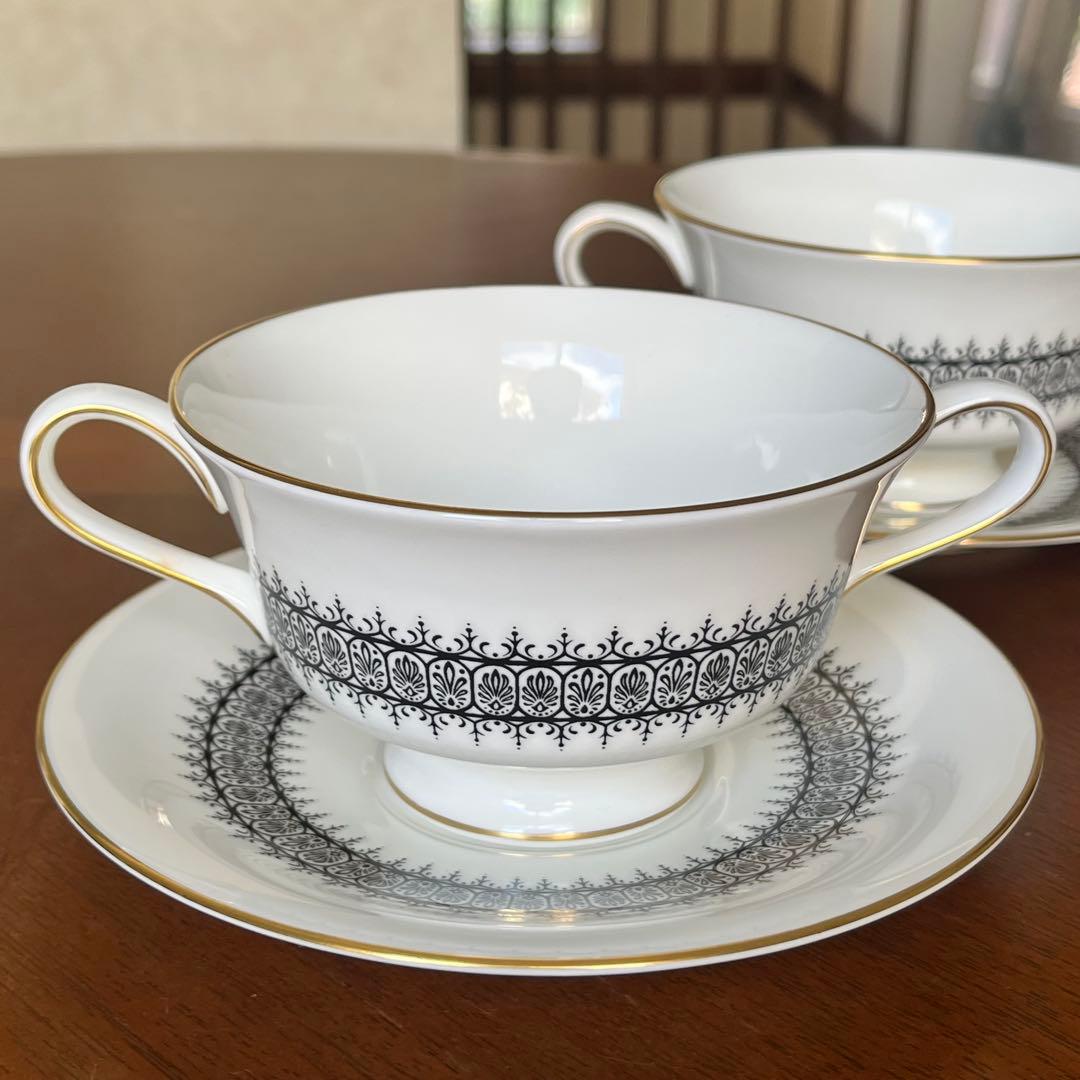 【黒壺美品】ウェッジウッド★アスター★スタイリッシュなスープC/S ペア