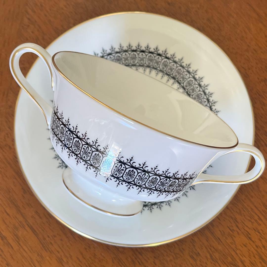 【黒壺美品】ウェッジウッド★アスター★スタイリッシュなスープC/S ペア