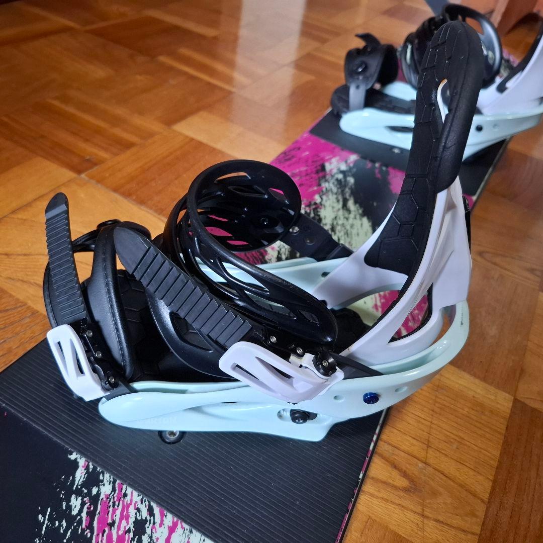 BURTON GROM 130cm 　キッズスノーボードバインディング２点セット